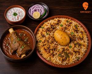Aloo Biryani With Mutton Chaap Combo