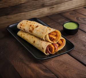 Veg Kaleji Tikka Kathi Roll