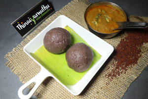 Ragi Kali With Meen Kulambu