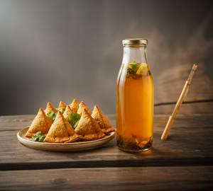 10 Lemon Tea, 10 Samosa