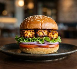 Paneer tikka burger