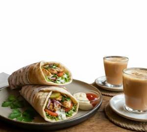 2 Chicken Shawarma, 2 Tea