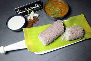 Red Rice Puttu With Aatu Kaal Kulambu
