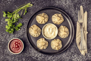 Steamed Veg Momos [6 Pieces]