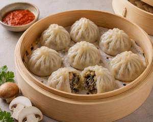 Steamed Mushroom Momos