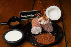 Red Rice Puttu With Coconut Milk