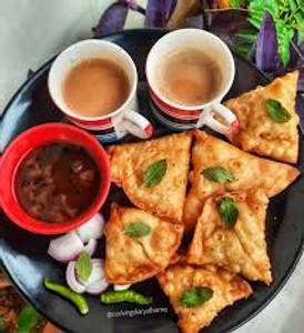 Chai with samosa