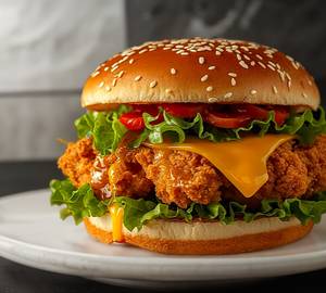 Mini Crunch Burger With Cheese