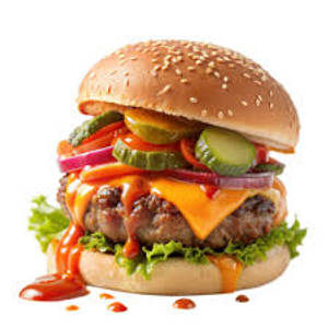 Hugg size loaded burger