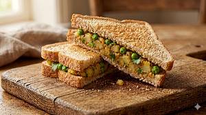 Regular Aloo Matar Sandwich