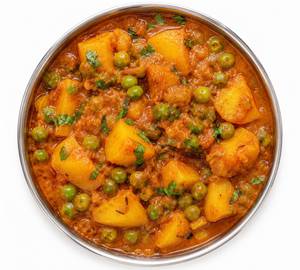 Aloo Matar Semi Gravy
