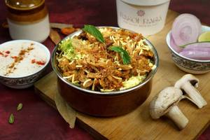 Dum Bhuna Mushroom Biryani