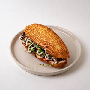 Pulled Mushroom Sandwich