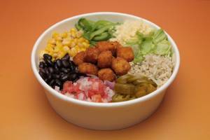 Crunchy Paneer Rice Bowl