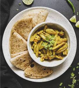 Butter Roti With Bhujia
