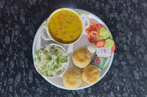Jain Dal Bati Thali