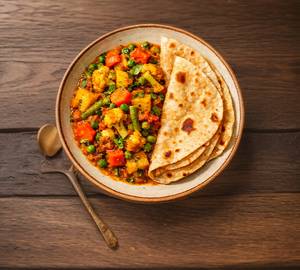 Mix Veg + 3 Butter Roti