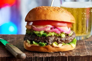Grilled paneer burger