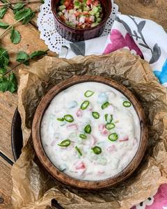 Onion Tomato Cucumber Raita