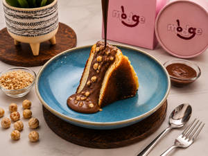 Nutella Hazelnut San Sebastian Cheesecake Slice