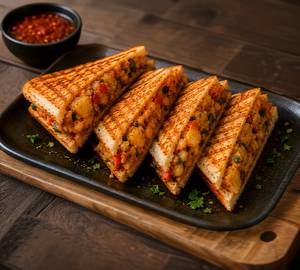 Chilli Garlic Potato Sandwich