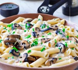 Mushroom Cheese Pasta