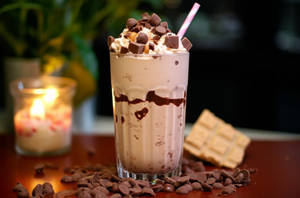 Cold Coffee With Brownie