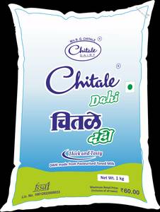 Dahi Made From Pasteurised Toned Milk 400 G Pouch