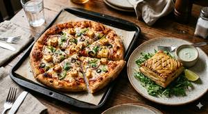 1 Paneer pizza + 1 Grilled patize [1 pieces]
