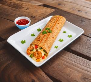 Grilled prawns cheese roll