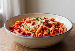 Red sauce pasta