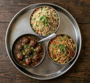 Veg Manchurian Gravy Combo
