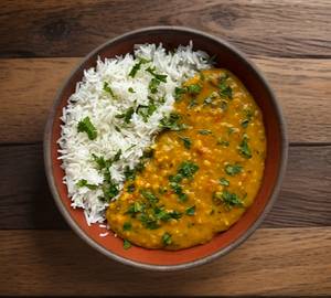 Dal fry with  rice