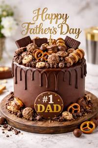 Father day special chocolate cake 1 pound ( 100% eggless)