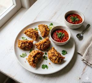 Veg Kurkure Momos [6 Pieces]