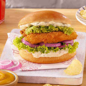 Fish Fillet Burger (Mushy Dip)