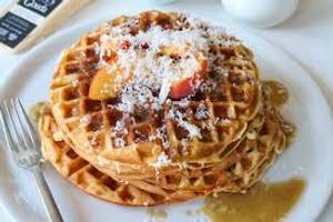 Maple syrup waffle [round waffles]