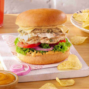 Chicken Smash Double Whammy Burger