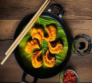 Paneer Tikka Steam momos  Red chilli sauce[ 6 Pieces ] 