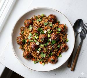 Veg Schezwan Manchurian Fried Rice