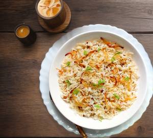 Onion Fried Basmati Rice [750 ml ] Bowl