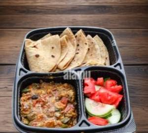 Ruti3ps+sabji+salad