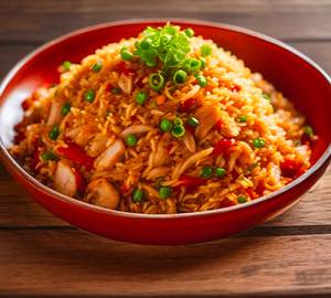 Juicy Chilli Garlic Rice [Non Veg]
