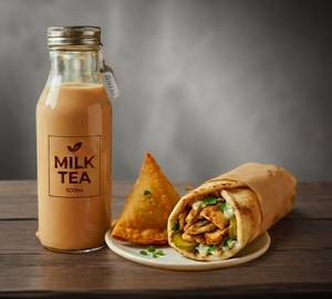 1Tea, 1 Samosa, 1 Chicken Shawarma