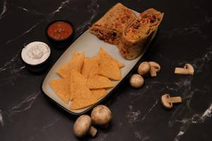 Crunchy Mushroom Burrito