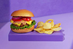 Cheesy Veggie Burger