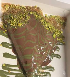 Kunafa with milk chocolate