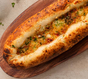 Hot Honey Four Cheese Stuffed garlic Bread