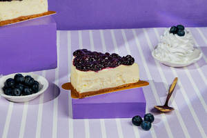 Blueberry Cheesecake Slice