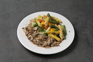 Tossed Veggies & Roasted Mushrooms